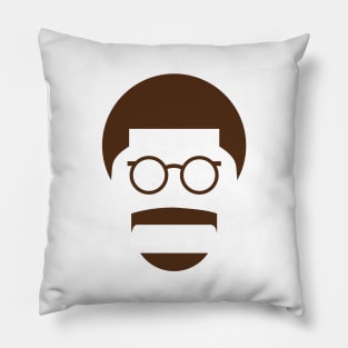 Man With Glasses Pillow