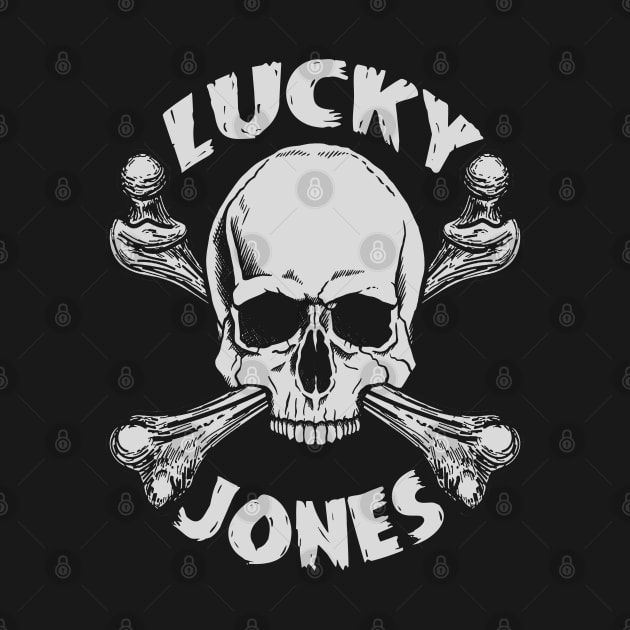 Lucky Jones Skull for Dark Shirts by ShredBeard