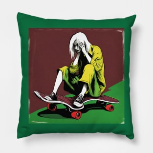 greed and fear ecosystem Pillow