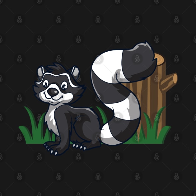 Raccoon Nature Wild Cartoon racoon nightlife by Onceer