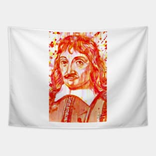 DESCARTES -watercolor portrait .1 Tapestry