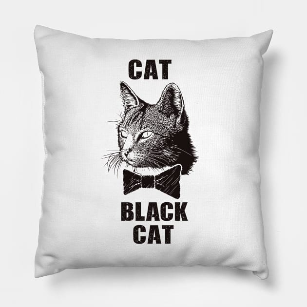 Cat, Black Cat. Pillow by FunawayHit