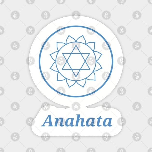 ArtStation66 - Yoga Chakra Symbol Design - Anahata - Heart Chakra Magnet by ArtStation66