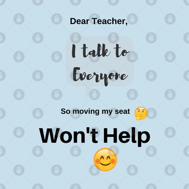 Funny T-shirt, Dear Teacher T-shirt, Funny teacher gift, Back to School by TulipDesigns