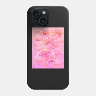 Clouds and rainbows Phone Case