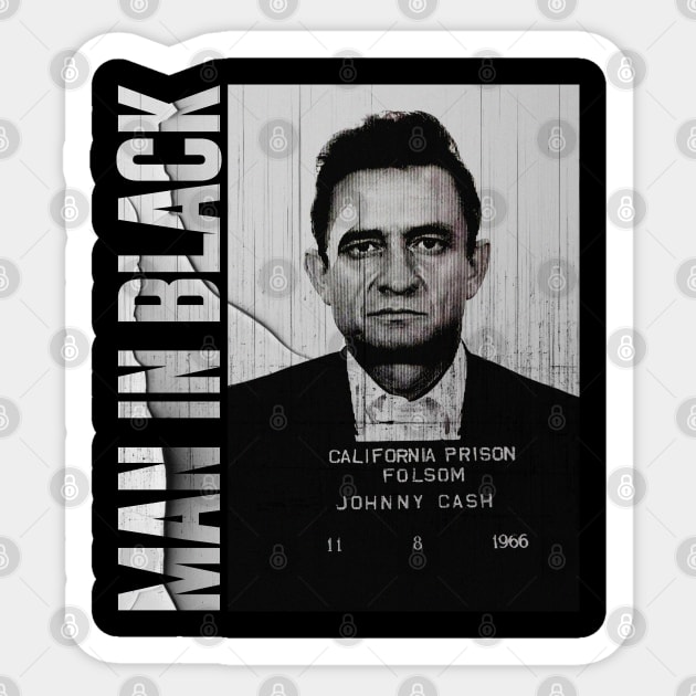 Johnny Cash Man In Black Johnny Cash Sticker TeePublic