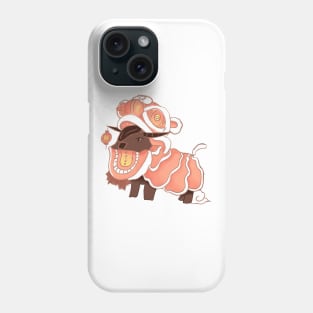 Year of the Ox in chinese new year lion costume Phone Case