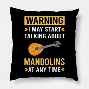 Warning Mandolin Pillow