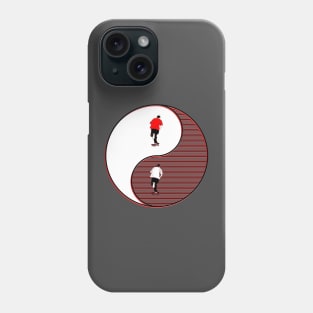 yin yang balance harmony design eastern philosophy skate skateboard Phone Case