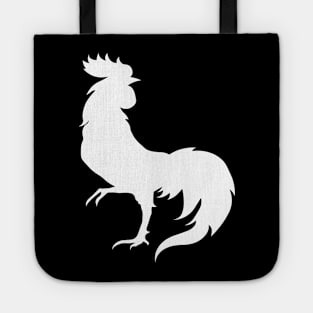 white rooster Tote