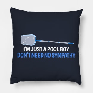 I'm Just A Pool Boy Don't need No Sympathy Pillow