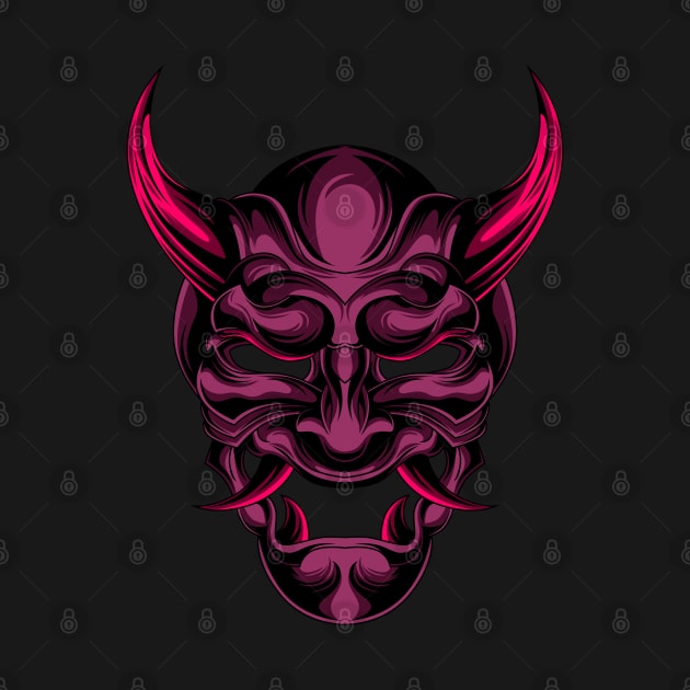 PURPLE DEMON MASK by sugiartoss_