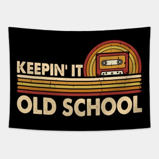 Keepin' It Old School T shirt For Women Tapestry