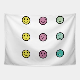 Cute Little Faces Tapestry