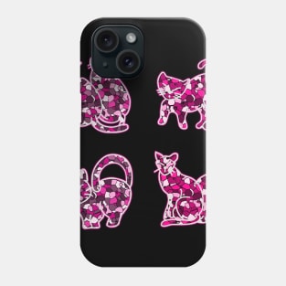 Crystal Group Cat (pink) Phone Case