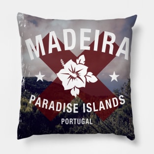 Madeira - Paradise Islands (distressed) Pillow