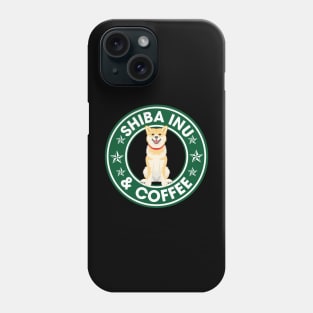 Shiba Inu And Coffee Phone Case