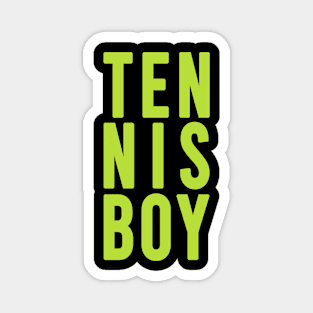 tennis boy green Magnet