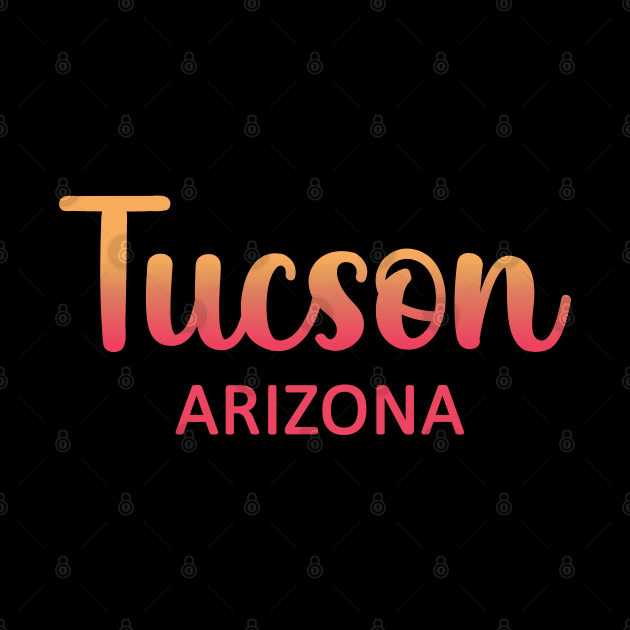 Tucson Arizona map  Arizona tourism Tucson AZ by BoogieCreates