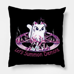 Cat Summon Demons Pillow