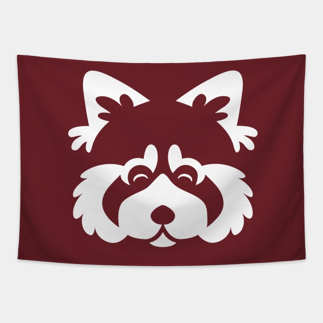 Red Panda Face Tapestry by yegbailey