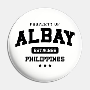 Albay - Property of the Philippines Shirt Pin