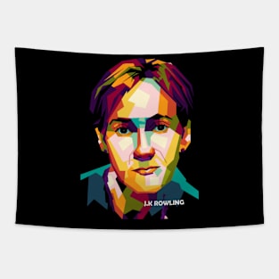 JK Rowling In Wpap Pop Art Tapestry