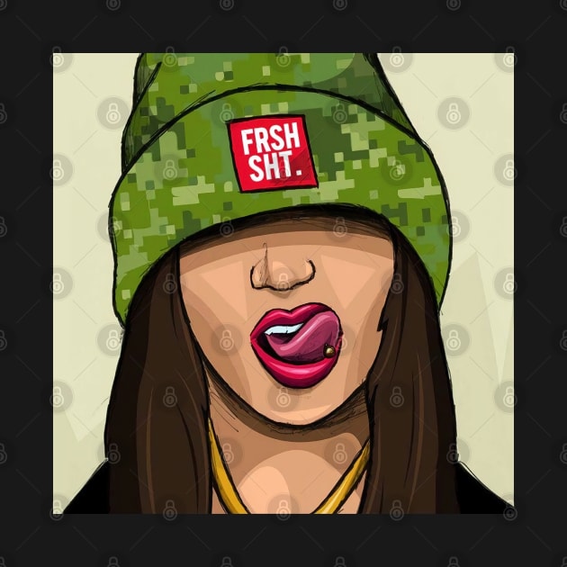 fresh shit camo hat by untumunjepat