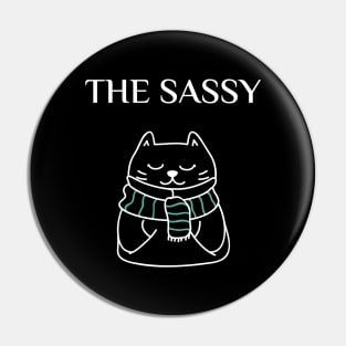 funny matching family cat design, the sassy Pin