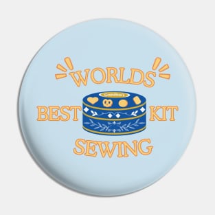 Butter Cookie Tin Sewing Kit Joke Design T-Shirt Pin