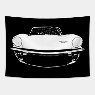 Triumph Spitfire British classic car monoblock white Tapestry