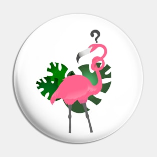 Tangled flamingo Pin