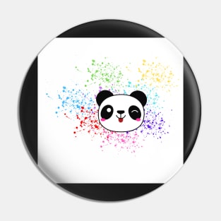 Tongue out Panda Bear Pin