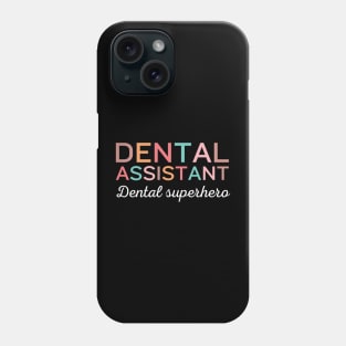 Dental superhero Funny Retro Pediatric Dental Assistant Hygienist Office Phone Case