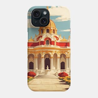 El Retiro Park Madrid Spain Travel Tourism Retro Vintage Art Phone Case