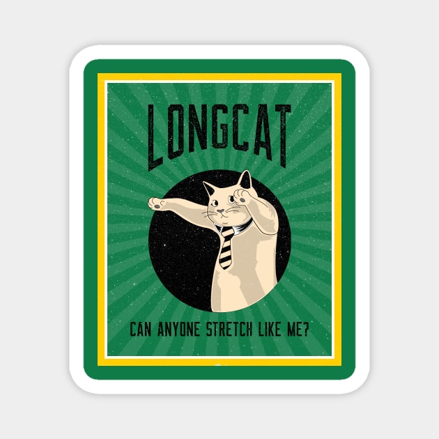 LONG CATS Magnet by Katebi Designs