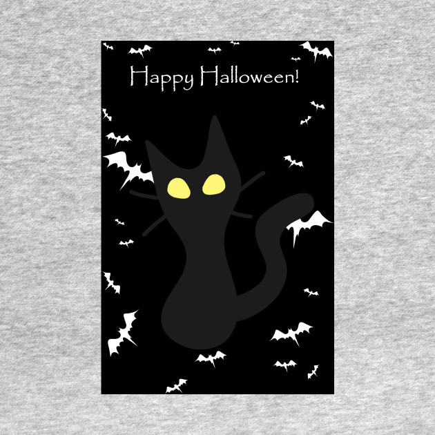 Discover "Happy Halloween" Spooky Tiny Halloween Kitten - Halloween - T-Shirt