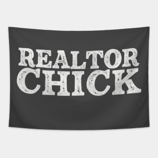 Realtor Chick / House Broker Typography Gift Tapestry