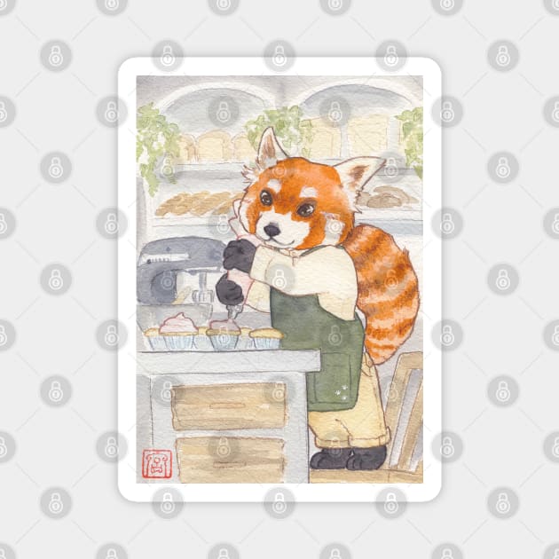 Hikaru of Red Panda Bakery Magnet by aMIYAKOm