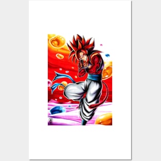 Gogeta SSJ4 Poster for Sale by jixelpatterns