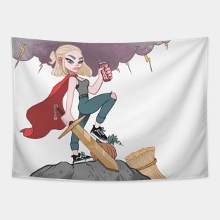 Devi Knight Tapestry