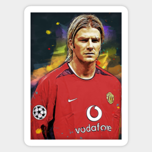David Beckham Manchester United Stickers Teepublic