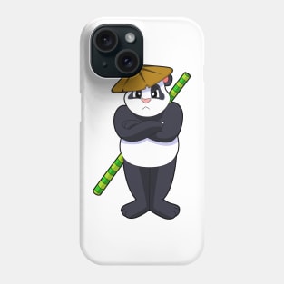 Panda at Stick fight Martial arts Phone Case