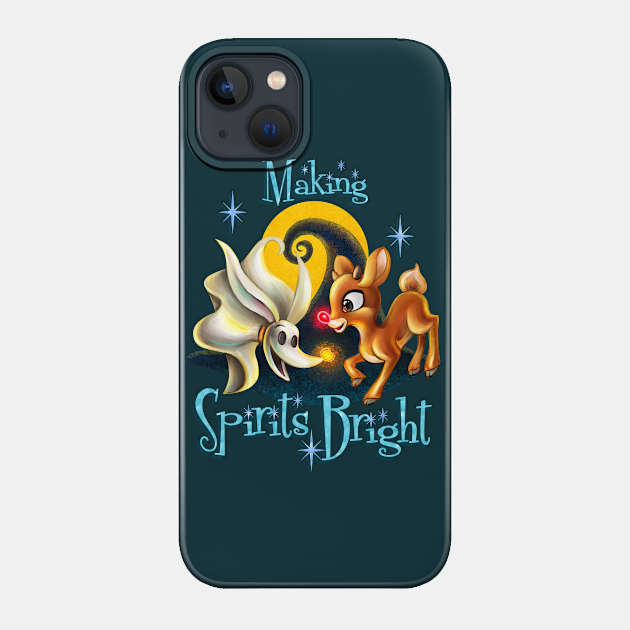 Making Spirits Bright - Nightmare Before Christmas - Phone Case