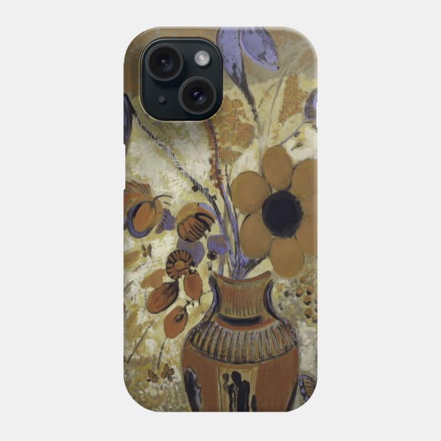 Etruscan Vase with Flowers by Odilon Redon Phone Case by Classic Art Stall