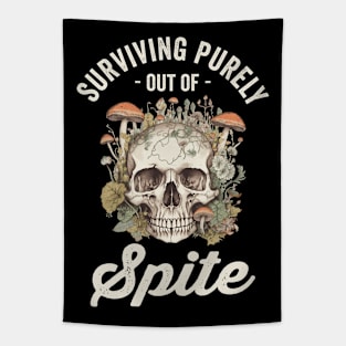 Surviving Purely Out Of Spite Tapestry