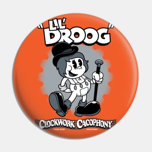 Lil Droog - Rubberhose Vintage Cartoon Clockwork Pin