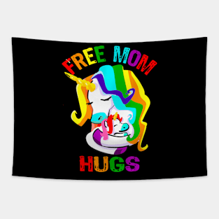 Free Mom Hugs Lgbt Gay Pride Tapestry