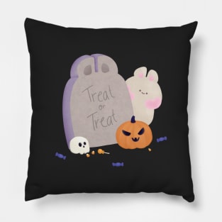 Ghost bunny Pillow