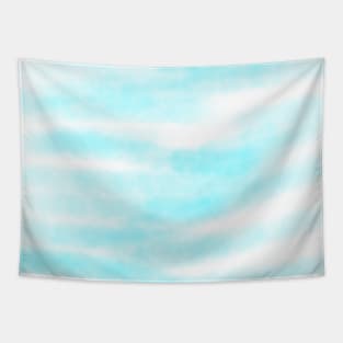 Sky blue watercolor abstract art design Tapestry